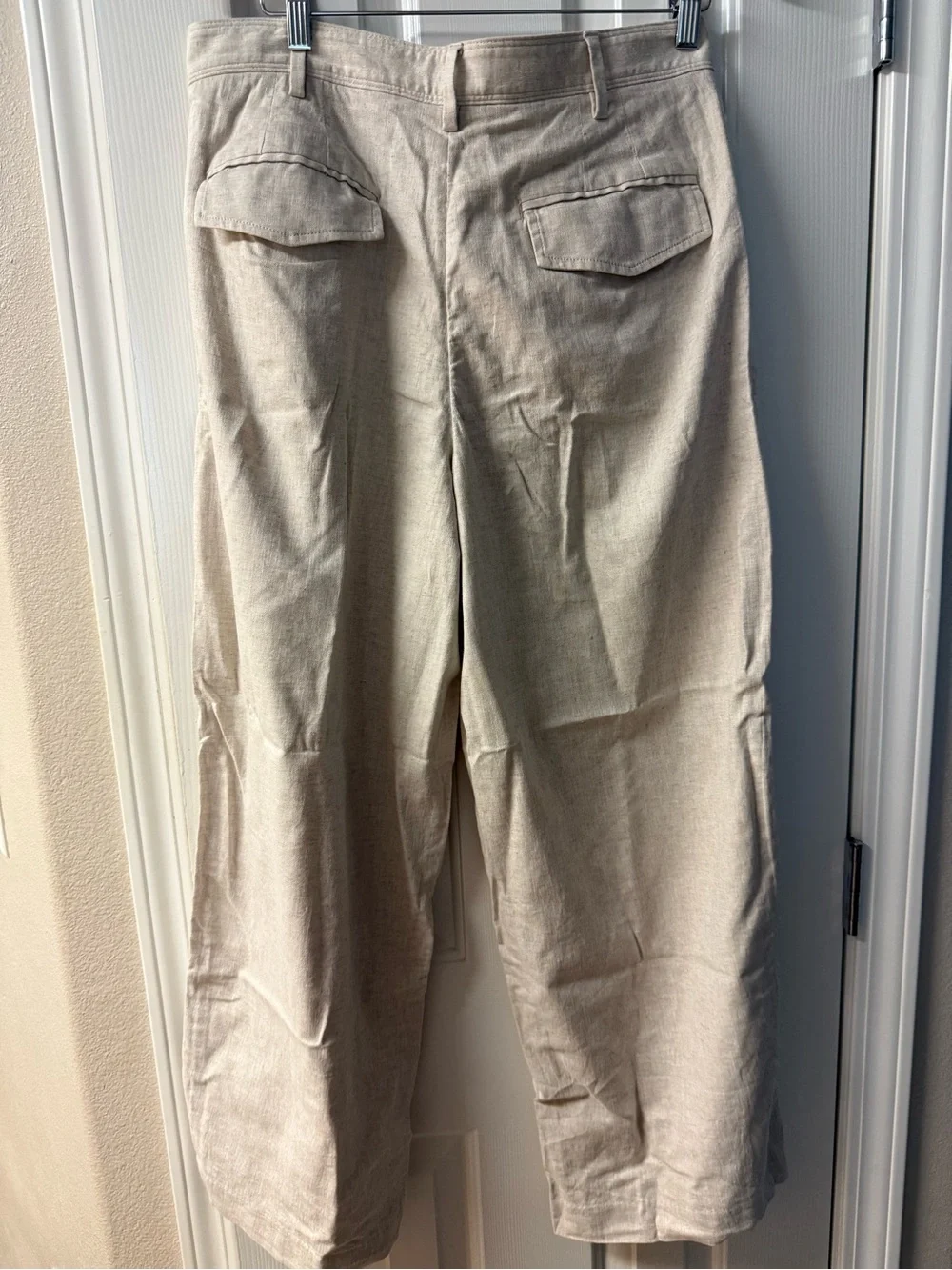 Banana Republic Petite Linen-Blend Pants in Light Neutral